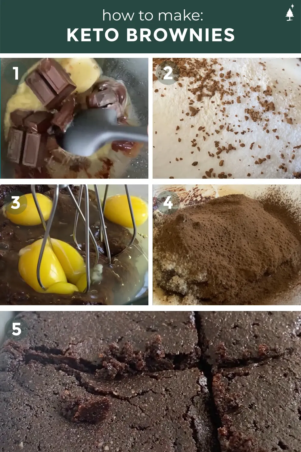 closer view of keto brownies recipe