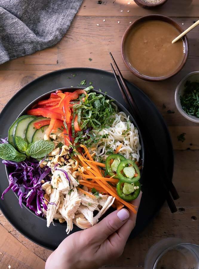 Spring Roll in a Bowl (Spring Roll Salad)