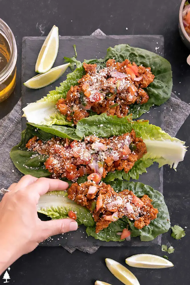 ground beef taco recipe in wrap