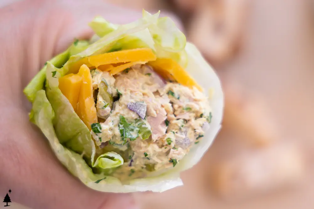 one roll of healthy tuna salad