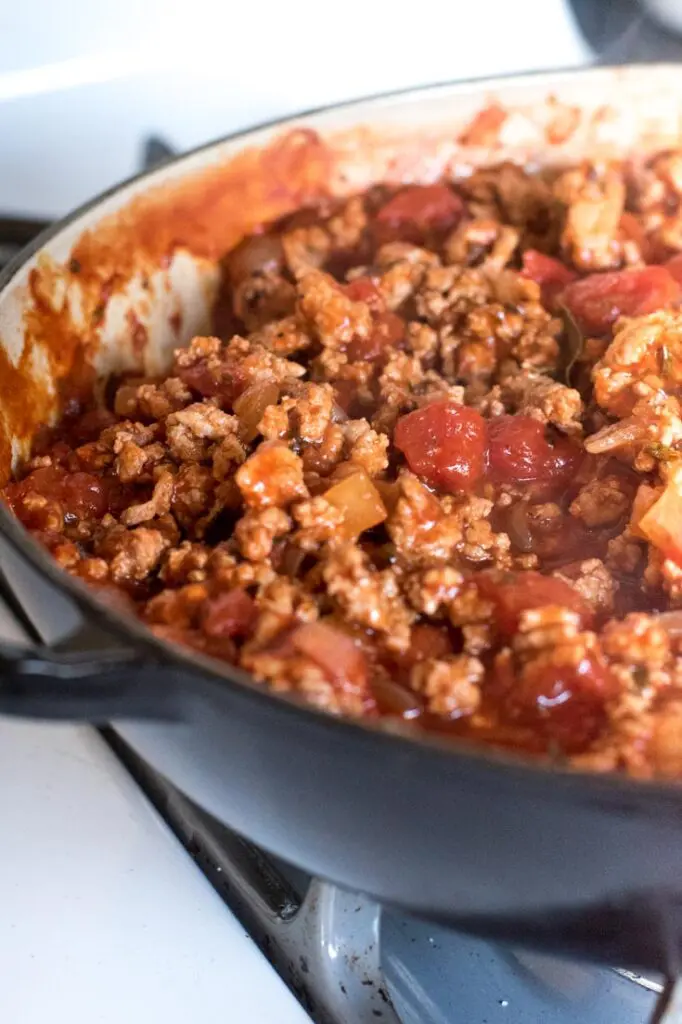 closer view of goulash recipe