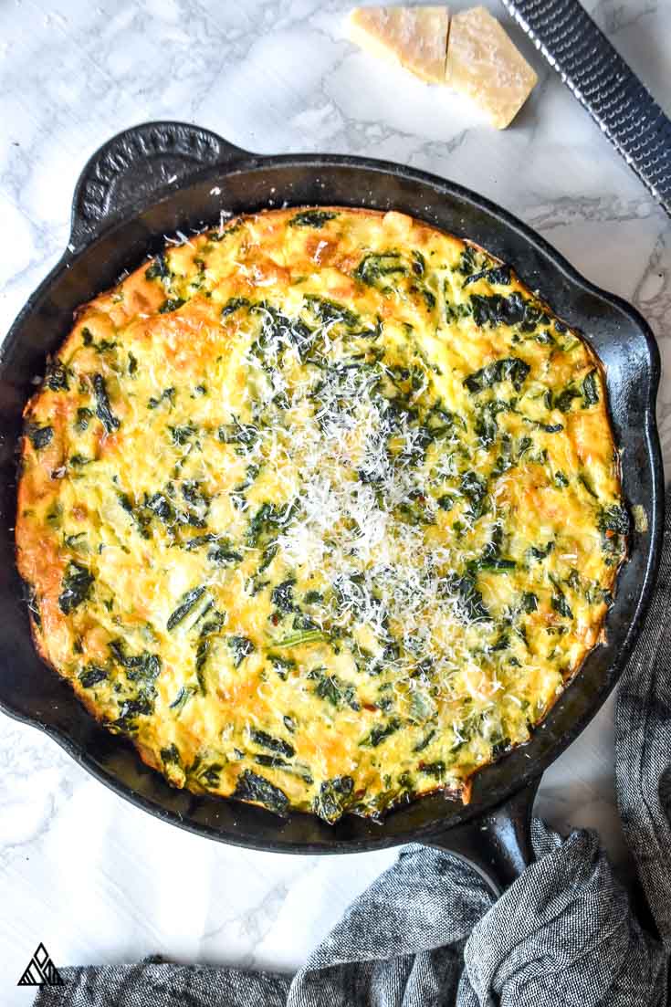 Crustless Spinach Quiche — 15 Minute, Low Carb + DELICIOUS!