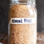 Almond meal in a small jar