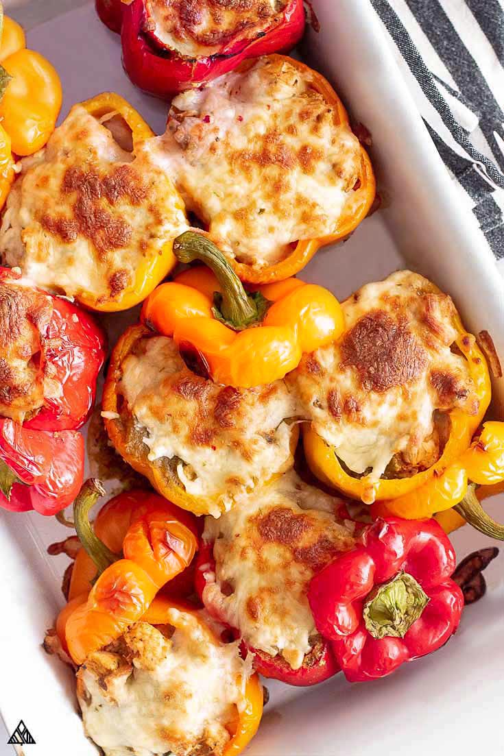 Stuffed Peppers Without Rice - Little Pine Low Carb