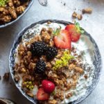 Grain free granola in a bowl