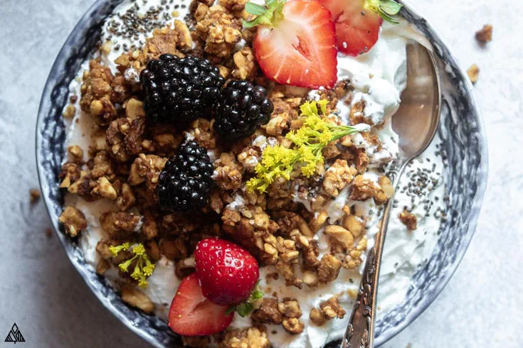 grain free granola makes for great high protein low carb snacks