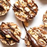 Top view of peanut butter fat bombs