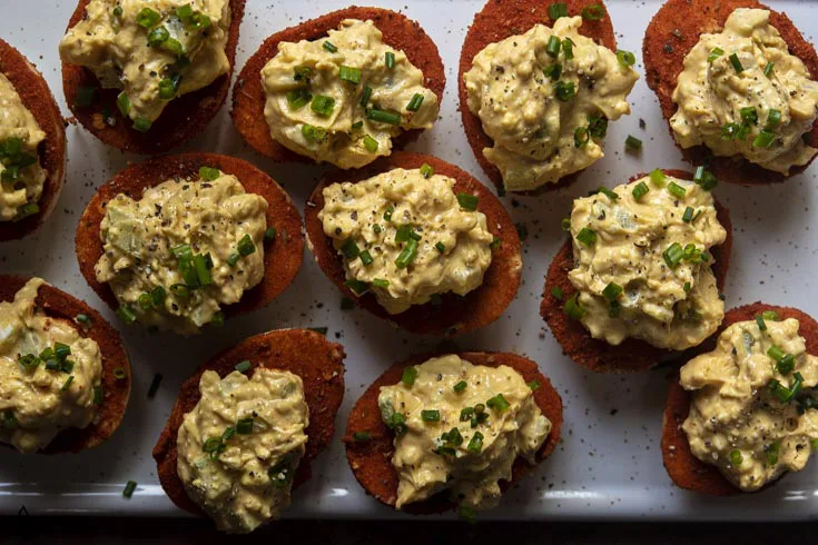 One of the best deviled eggs recipes is spicy deviled eggs