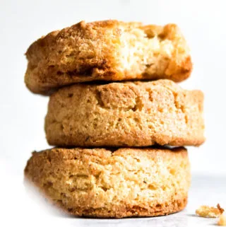 Stack of almond flour biscuits