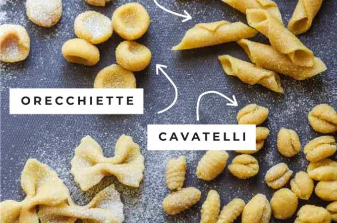 Almond Flour Pasta, How to form 5 different noodle shapes