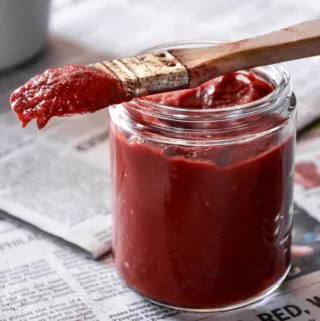 Low carb bbq sauce in a jar