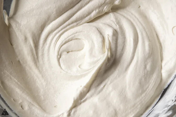 Mixture of low carb vanilla ice cream