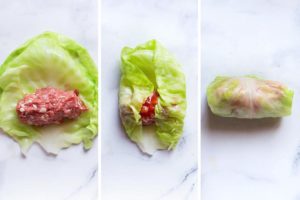 how to roll keto cabbage rolls