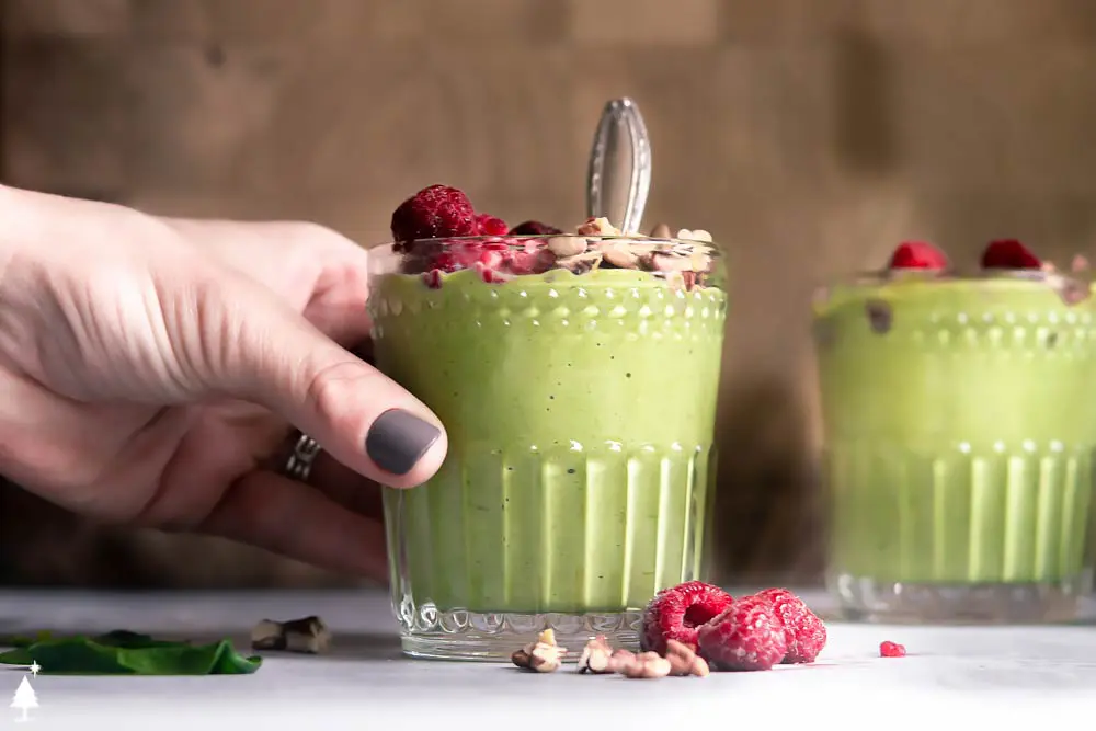 two glasses of keto green smoothie