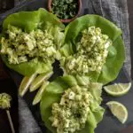 avocado salad on a lettuce