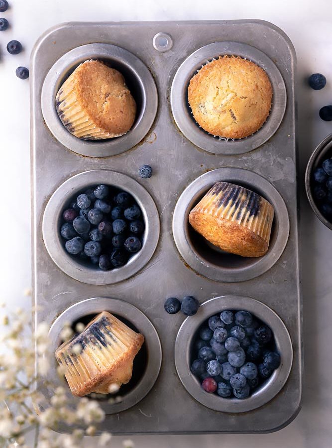 Low Carb Keto Blueberry Muffins (Crazy Easy!)