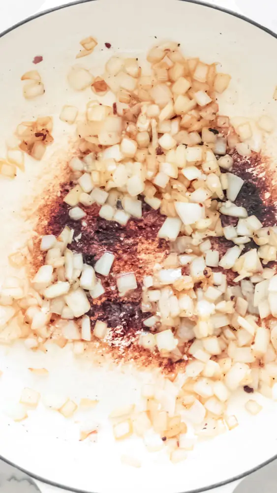 top view of eggplant lasagna healthy ingredients