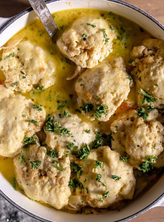 Keto Chicken and Dumplings – easy(!) comfort food
