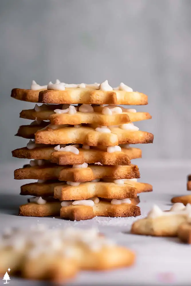 stack of keto sugar cookies almond flour