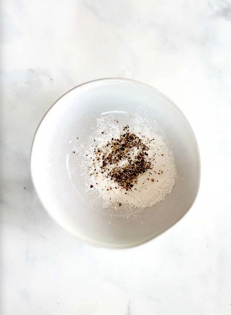 combine baking powder, salt and pepper in a small bowl