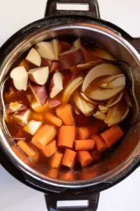 Add the vegetable to the instant pot