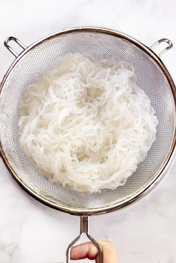 draining shirataki noodles keto