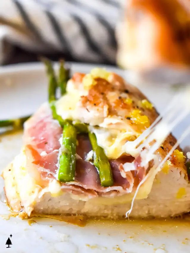 asparagus stuffed chicken, one of many keto chicken recipes on this list of 53 recipes.