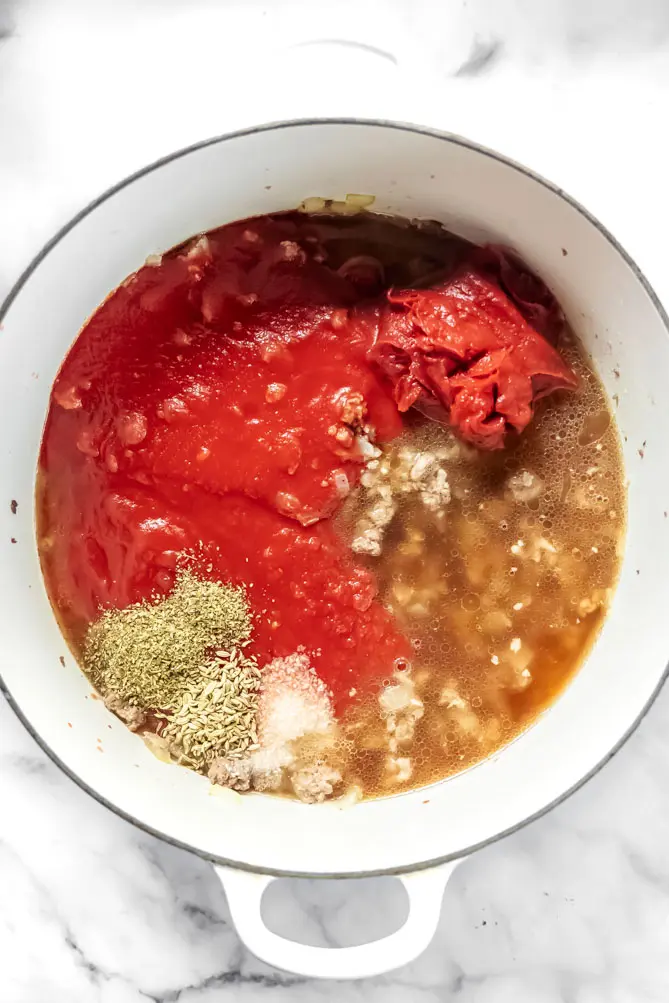 top view of keto soup recipes