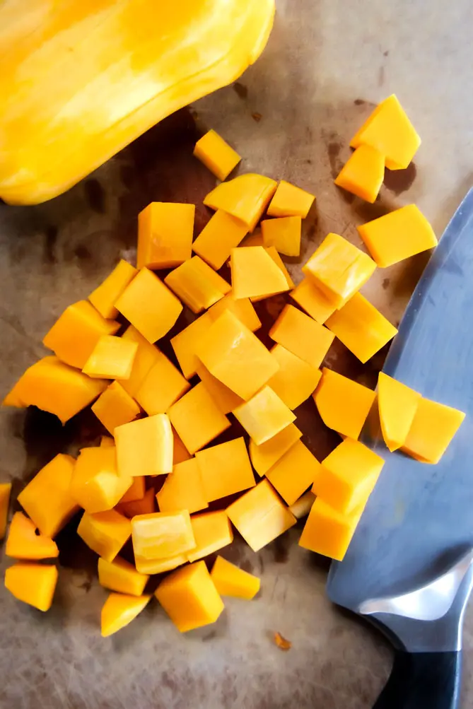 top view of mashed butternut squash healthy