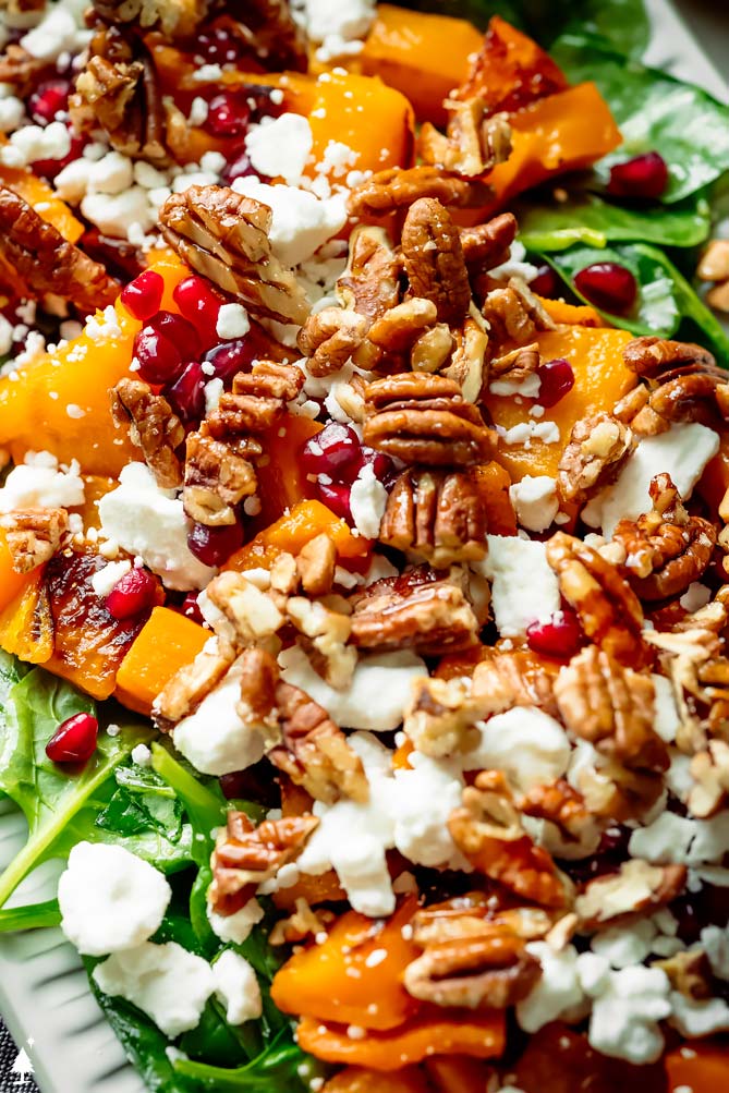 squash salad recipes with toppings on top